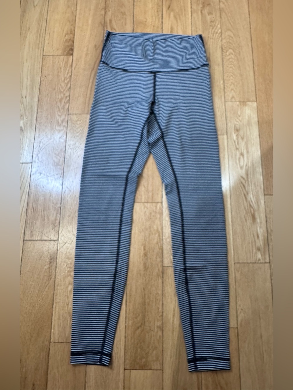 Lululemon Align High-Rise Pant 28" Black White Stripe Size 6